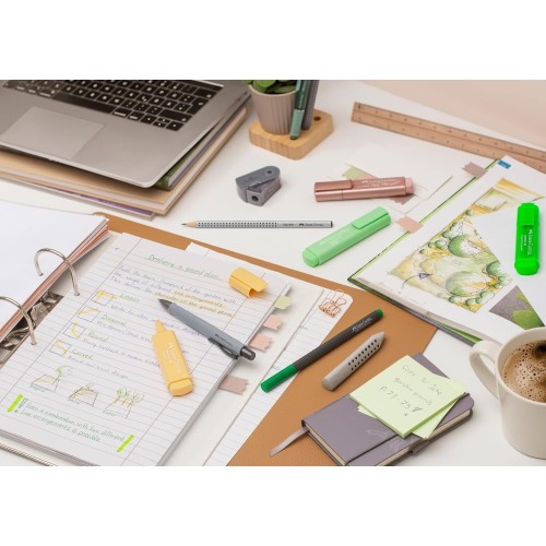 faber-castell highlighter textliner 46 sf wallet of 8 254648 4005402546480