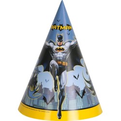 procos 93360 paper hats batman 16 x 12 cm fsc childrens birthday party 093360 5201184933602