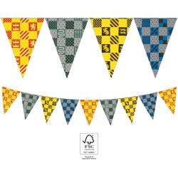 procos 93377 harry potter bunting banner fsc mix 9 flags childrens birthday 093377 5201184933770