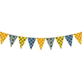procos 93377 harry potter bunting banner fsc mix 9 flags childrens birthday 093377 5201184933770