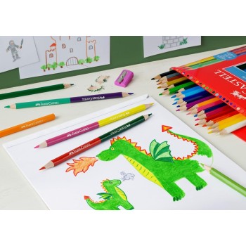 Faber-Castell Ξυλομπογιές+3X2 ΧΡΩΜ.+ΞΥΣ.ΔΩΡΟ ΣΕΤ ΤΩΝ 24 110324 7891360595564