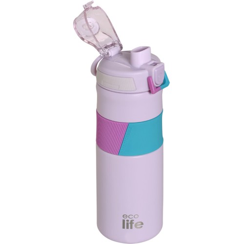 eco life Pink Thermos 500ml | With Silicon Grip 33-BO-4203 5208009005124