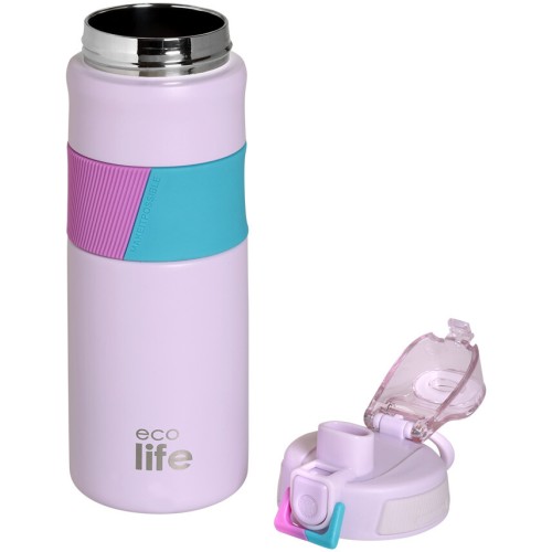 eco life Pink Thermos 500ml | With Silicon Grip 33-BO-4203 5208009005124