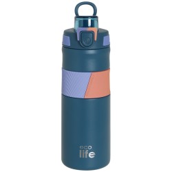 eco life Blue Thermos 500ml | With Silicon Grip 33-BO-4202 5208009005117