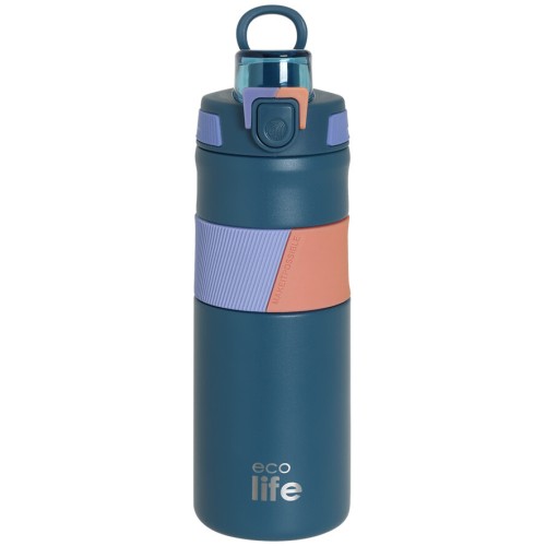 eco life Blue Thermos 500ml | With Silicon Grip 33-BO-4202 5208009005117