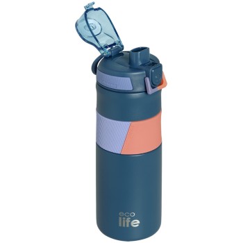 eco life Blue Thermos 500ml | With Silicon Grip 33-BO-4202 5208009005117