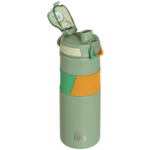 eco life Green Thermos 500ml | With Silicon Grip 33-BO-4201 5208009005100