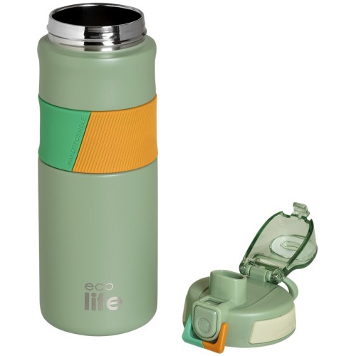 eco life Green Thermos 500ml | With Silicon Grip 33-BO-4201 5208009005100