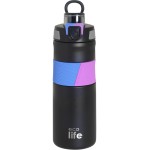 eco life Black Thermos 500ml | With Silicon Grip 33-BO-4200 5208009005094