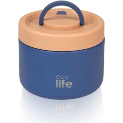 eco life Στρογγυλό Θερμός Φαγητού 650ml | Μπλε 33-BO-9063 5208009004950