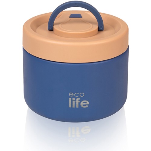 eco life Στρογγυλό Θερμός Φαγητού 650ml | Μπλε 33-BO-9063 5208009004950