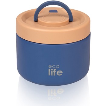eco life Στρογγυλό Θερμός Φαγητού 650ml | Μπλε 33-BO-9063 5208009004950