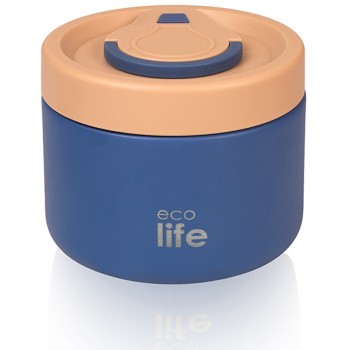 eco life Στρογγυλό Θερμός Φαγητού 650ml | Μπλε 33-BO-9063 5208009004950