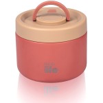 eco life Στρογγυλό Θερμός Φαγητού 650ml | Κοραλλί 33-BO-9062 5208009004943