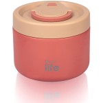 eco life Στρογγυλό Θερμός Φαγητού 650ml | Κοραλλί 33-BO-9062 5208009004943