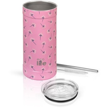 eco life Pink Dandelion Coffee Thermos 500ml 33-BO-4183 5208009004813