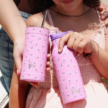 eco life Pink Dandelion Coffee Thermos 500ml 33-BO-4183 5208009004813