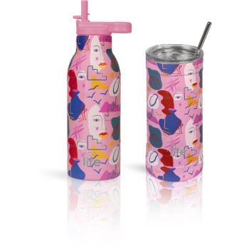 eco life Faces Coffee Thermos 500ml 33-BO-4181 5208009004790