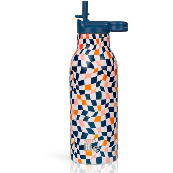 eco life Color Squares Thermos 550ml | Με Εσωτερικό Καλαμάκι 33-BO-2216 5208009004912