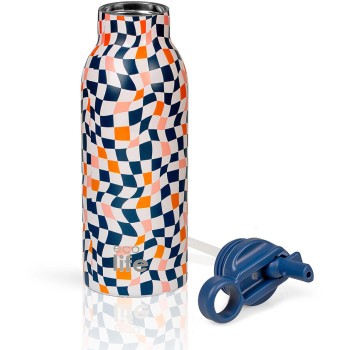 eco life Color Squares Thermos 550ml | Με Εσωτερικό Καλαμάκι 33-BO-2216 5208009004912