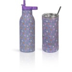 eco life Flower Bloom Thermos 550ml | Με Εσωτερικό Καλαμάκι 33-BO-2214 5208009004899