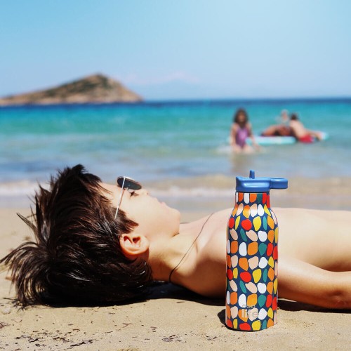 eco life Stones Thermos 550ml | Με Εσωτερικό Καλαμάκι 33-BO-2210 5208009004868
