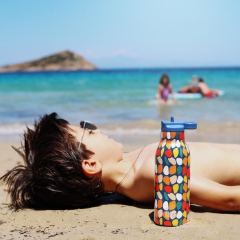 eco life Stones Thermos 550ml | Με Εσωτερικό Καλαμάκι 33-BO-2210 5208009004868