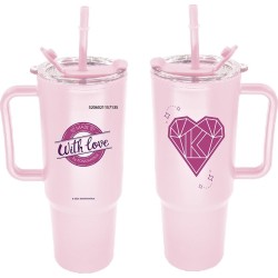 Χάρτινη Πόλη Παγουρι Tumbler 1000ml / ΡΟΖ - Konstantina 6 HP.BTS.00101 5206021157241