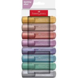 Faber-Castell Υπογραμμιστές Metallic Σετ Των 8(6+2 ΔΩΡΟ) 254678 4005402546787