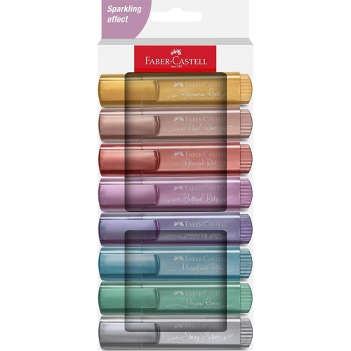 Faber-Castell Υπογραμμιστές Metallic Σετ Των 8(6+2 ΔΩΡΟ) 254678 4005402546787