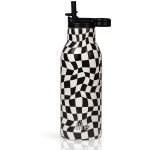 eco life Black and White Thermos 550ml | Με Εσωτερικό Καλαμάκι 33-BO-2213 5208009004882