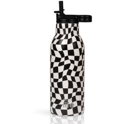 eco life Black and White Thermos 550ml | Με Εσωτερικό Καλαμάκι 33-BO-2213 5208009004882