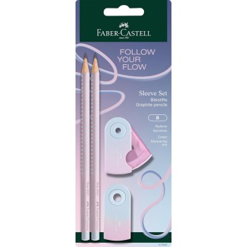 Faber-Castell - Flow Edition Blushing Sky 4-Piece Writing Set 117007 4005401170075