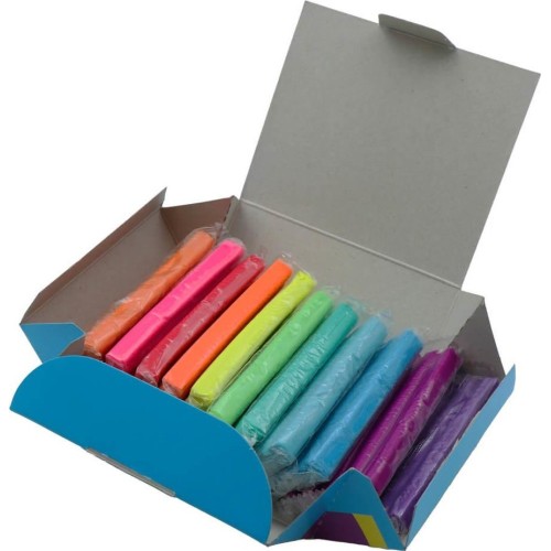 Diakakis imports Πλαστελίνη 11 χρωματα 500gr fluo luna 000622942 5205698727849