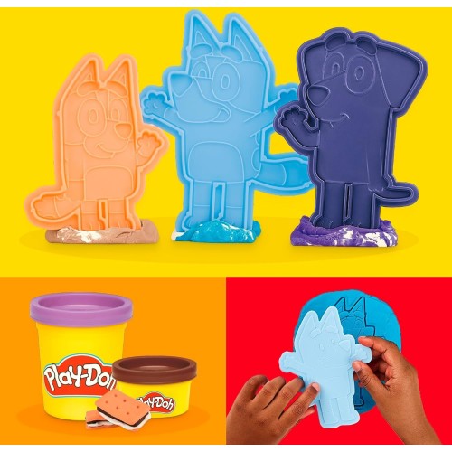 Hasbro Play-doh Bluey Goes Camping Playset With Campfire Themed Tools G0229 5010996266088