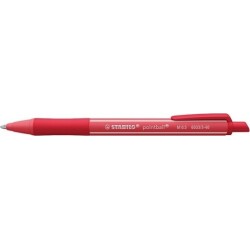 στυλό Διαρκείας STABILO Pointball Colorful 0.5mm Κόκκινο 6033 3-40 128603340 4006381624596