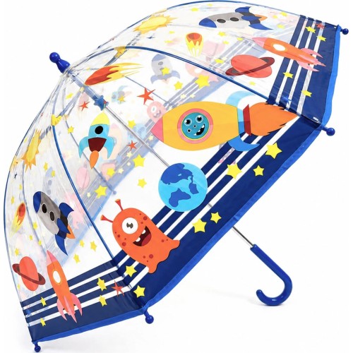 chanos Childrens Rain Umbrella With Cane Simple R45cm poe Space 9663 5203199096631