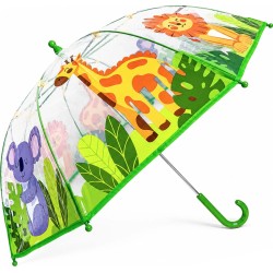 chanos Childrens Rain Umbrella With Cane Simple R45cm poe Animals 9664 5203199096648