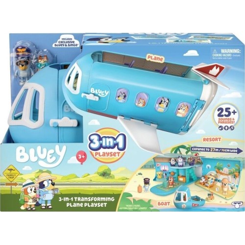 Giochi Preziosi σετ παιχνιδιού 3 σε 1  bluey - αεροπλάνο 17670 630996176702