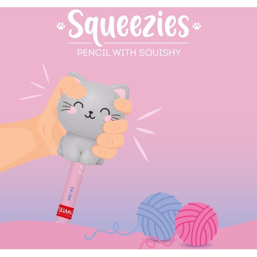 Legami Pencil With Squishy Kitty Be Curious - Squeezies kitty PSQ0002 8052694121532