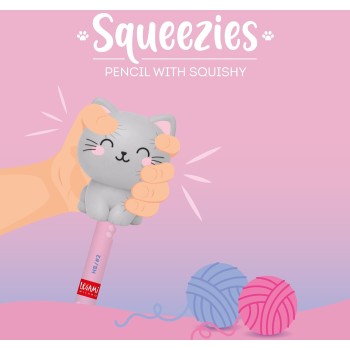 Legami Pencil With Squishy Kitty Be Curious - Squeezies kitty PSQ0002 8052694121532