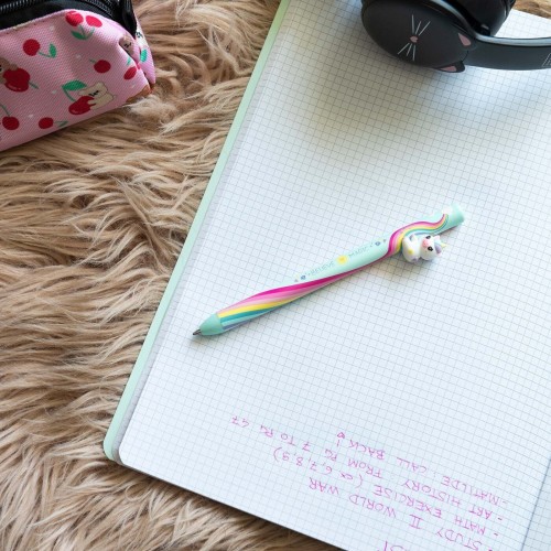 Legami Retractable Ballpoint Unicorn believe in Magic- Free Hugs unicorn HUG0004 8052694122027