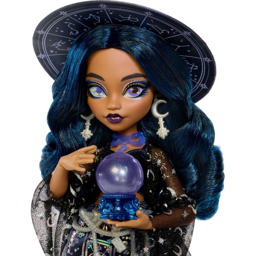 Mattel Moonspell Magic by Monster High Claire de Luna Fashion Doll, Clairvoyant Witch With Accessories JMB89 194735373116