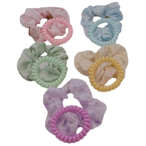 Azure accessories Σετ Παιδικό Scrunchie Και Ελατήριο XA-0658 5200419216251