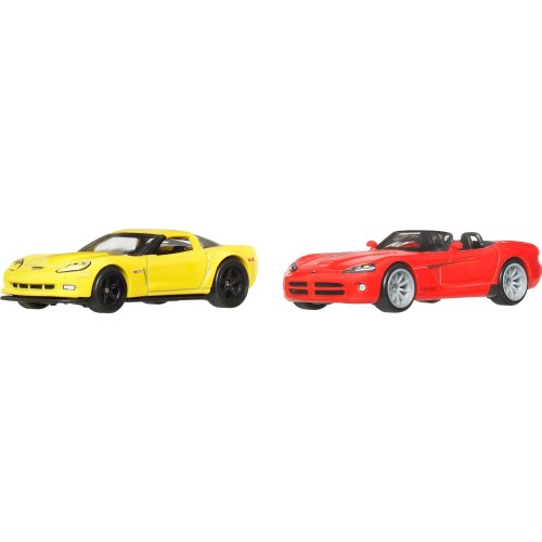 Mattel Hot Wheels Premium Car Culture 2-Pack Of Viper Die-Cast 1:64 Scale Toy Vehicles HBL96 / JHW54 194735336845