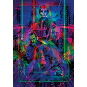 Clementoni Star Wars Metamorphic Art Puzzle Με Φωτιζόμενο Εφέ & Κορνίζα – Επεισόδια I–II–III (520 Τμχ) 1260-35161 8005125351619