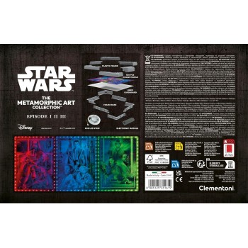 Clementoni Star Wars Metamorphic Art Puzzle Με Φωτιζόμενο Εφέ & Κορνίζα – Επεισόδια I–II–III (520 Τμχ) 1260-35161 8005125351619