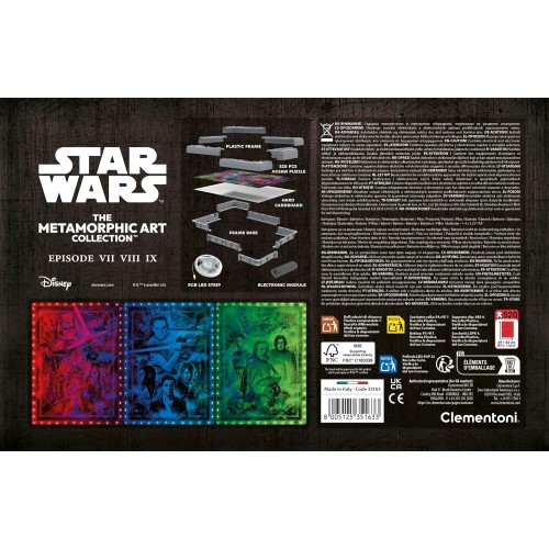 Clementoni Star Wars Metamorphic Art Collection Episodes 4-5-6 1260-35163 8005125351633