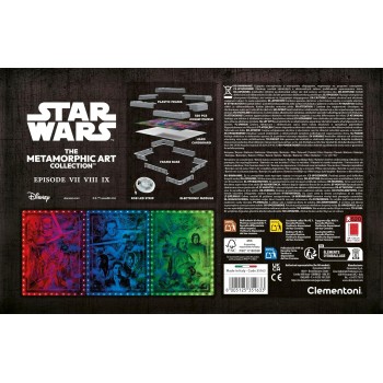 Clementoni Star Wars Metamorphic Art Puzzle Με Φωτιζόμενο Εφέ & Κορνίζα – Επεισόδια VII–VIII–IX (520 Τμχ) 1260-35163 80051253516
