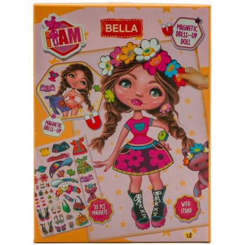 canenco I Am Magnetic Dress Up Doll Model Bella IAM23252V1 / IAM23252DV1 8719668032651